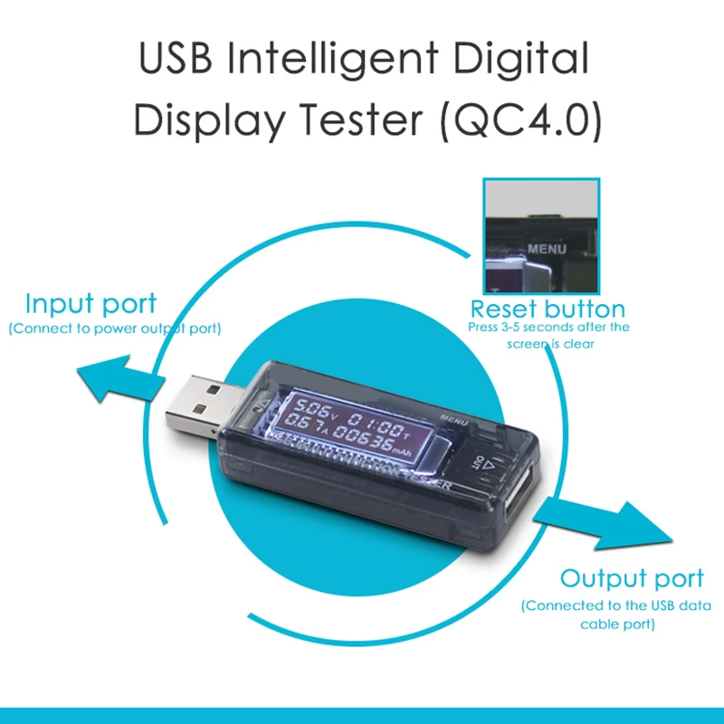 U96 13 em 1 USB tester DC Digital voltímetro a tensão de corrente amperimetro voltímetro amperímetro detector de banco de potência do carregador indicador de