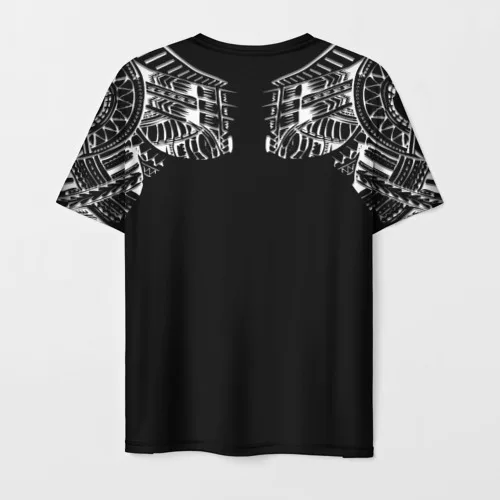 T-shirt masculina padrão 3D no estilo Maori/Polinésia