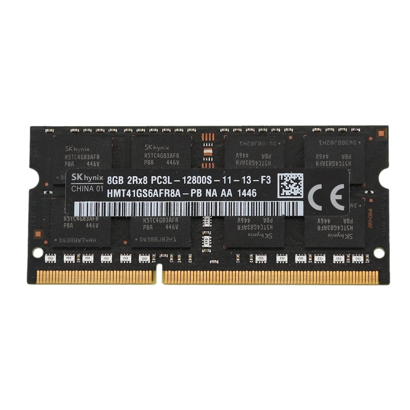 DDR3L 8GB 1600MHz PC3L-12800S Memória RAM SODIMM de Baixa Tensão 1.35 V 204-PIN para Laptop Notebook(Preto)