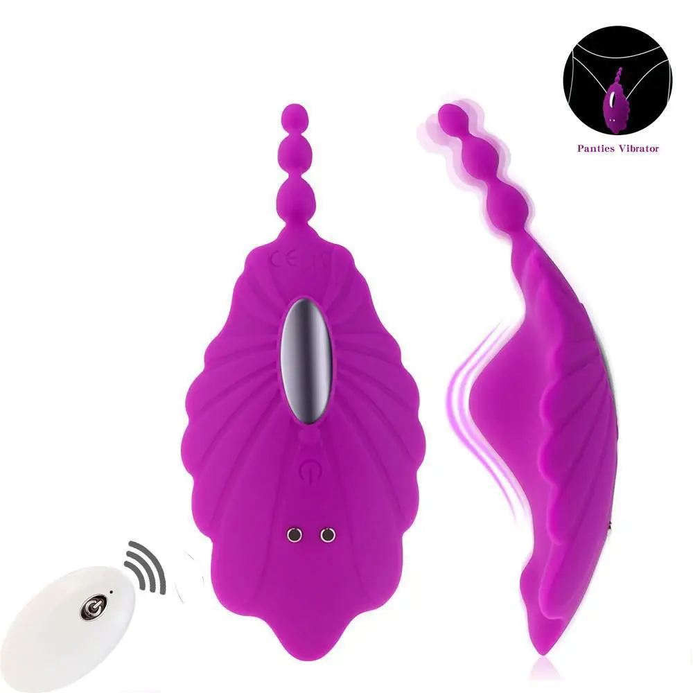 Controle remoto vibrador Invisível Wearable Borboleta com Vibrador no Clitóris Anal Estimular Brinquedo Erótico Masturbação Brinquedos Sexuais para as mulheres