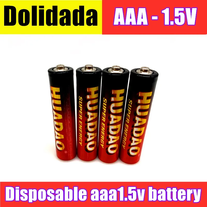 Descartáveis battery1.5v Bateria AAA de Carbono Baterias Seguras Forte à prova de explosão, de 1,5 Volts Bateria AAA UM4 Batery Nenhum mercúrio