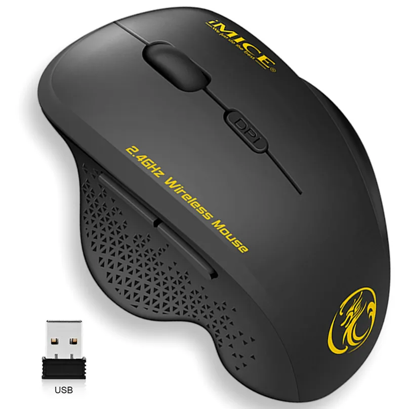 Mouse sem fio Gamer Mouse de Computador sem Fio Gaming Mouse Ergonômico Mause 6 Botões Óptico USB Jogo de Ratos Para Computador Portátil do PC