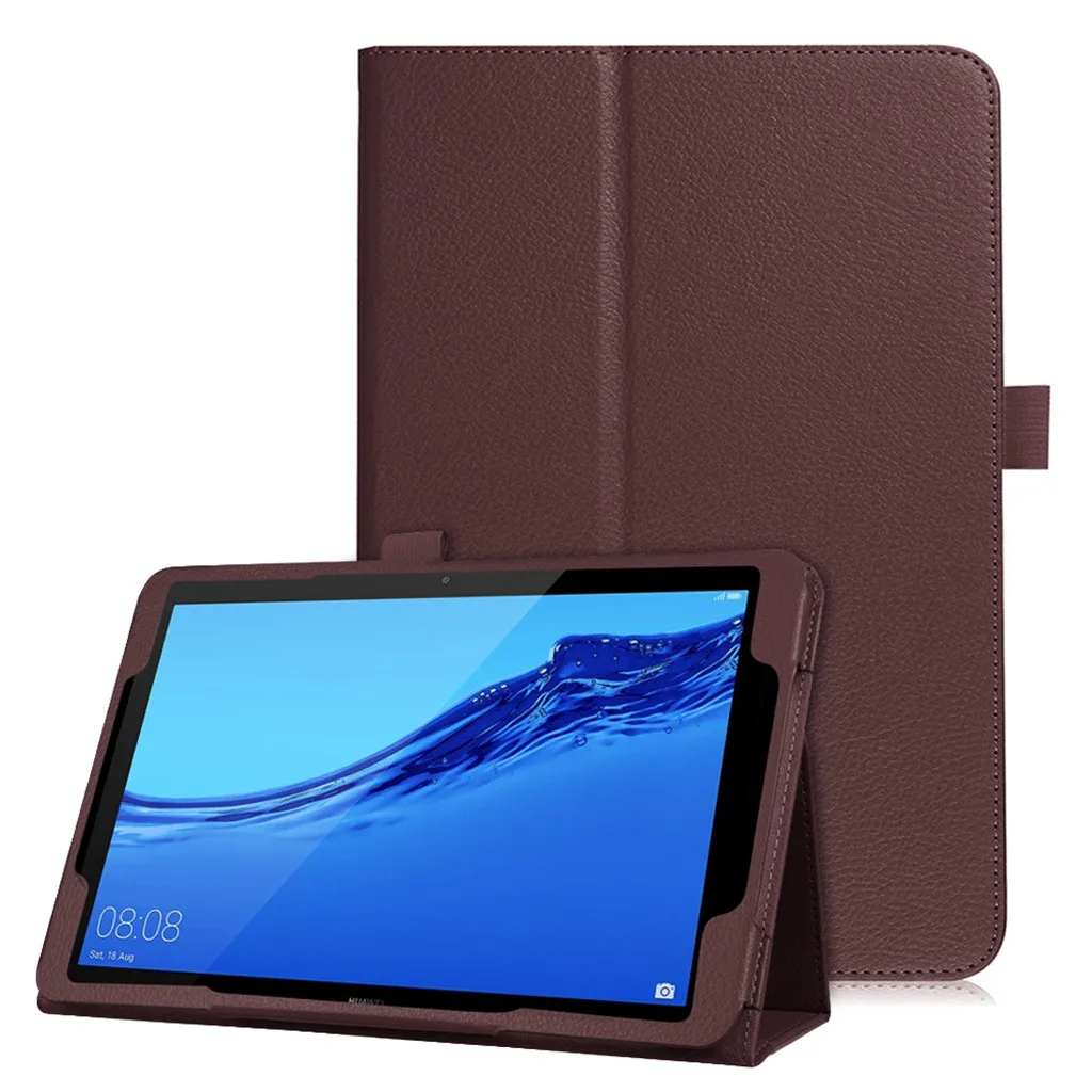 Clássico Caso de Tablet Smart Magnético Couro Flip Tampa do Suporte Para o Huawei Mediapad T5 10inch Anti-queda Protecção da Tampa da caixa
