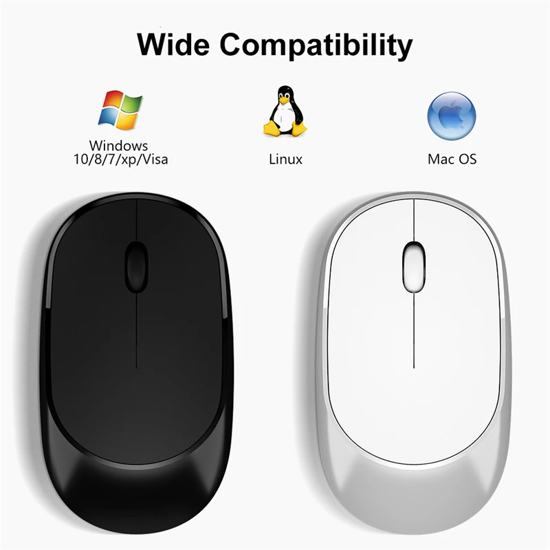 Mouse sem fio Óptico De 2,4 Ghz com Receptor USB Ultra-slim de Jogos de Computador e Mouse para o Portátil da área de Trabalho Mouse Sem Fio Atacado