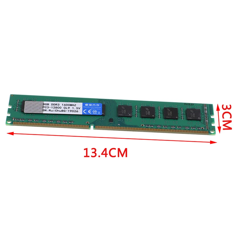 PC de Memória RAM Memoria Módulo Computador Desktop DDR3 8GB 1600MHZ 240pino 1,5 V RAM DIMM Memória da área de Trabalho