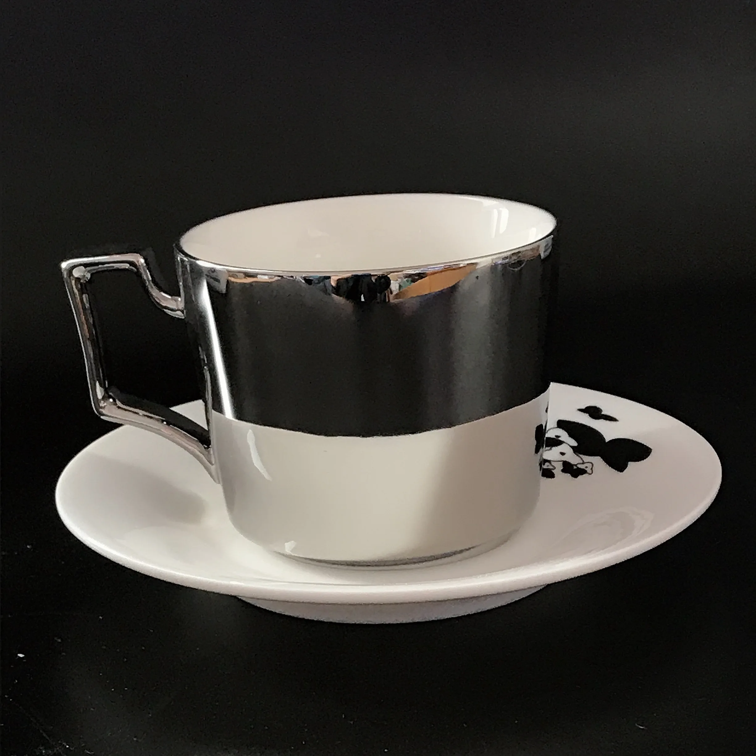 Espelho de uma Caneca de Café da Reflexão Especular Dançarina de Chá, Xícaras e Pires Criativo Coffeeware