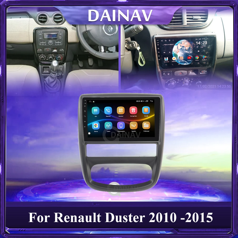 6+128GB 2 Din Android Rádio do Carro Para Renault Duster 2010 2011 2012 2013 som do Carro Autoradio Auto de Áudio em seu GPS de Navegação