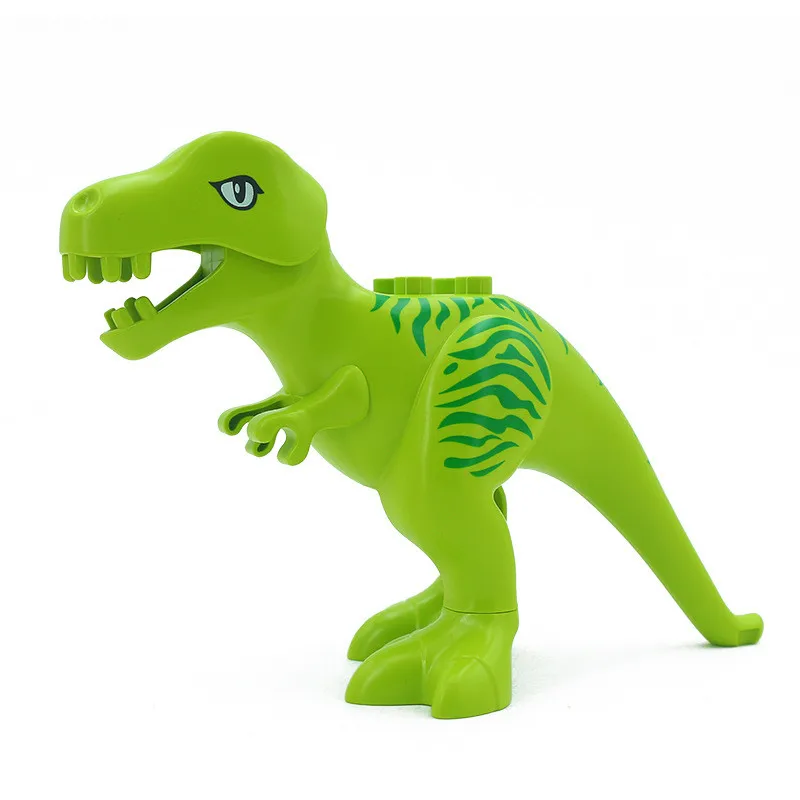 Tamanho grande de Animais Selvagens, Série de Dinossauros Figura Modelo de Bloco de Construção de Tijolo Partes de Animais Accessorie Brinquedo Educativo para as Crianças do Presente