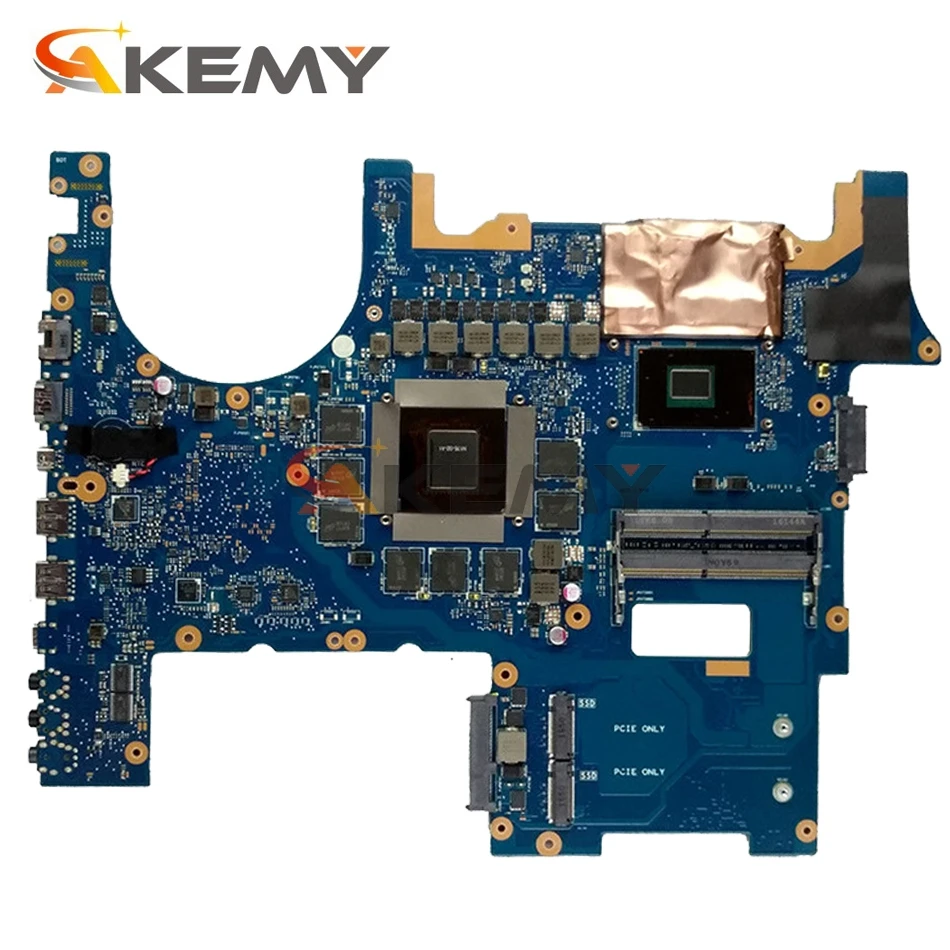 Akemy G752VSK Laptop placa-mãe para ASUS ROG G752VSK original da placa-mãe CM236 I7-6820HK GTX1070-8G