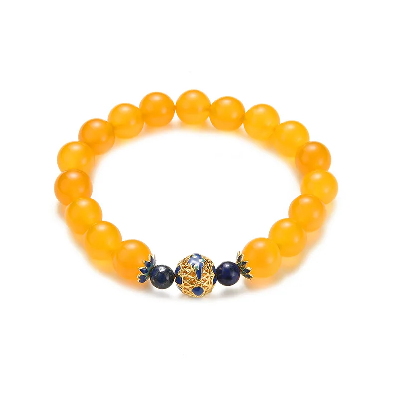 Amarelo Natural de celulose colar, bracelete, Brincos de Mulheres jóia da ágata Jóia