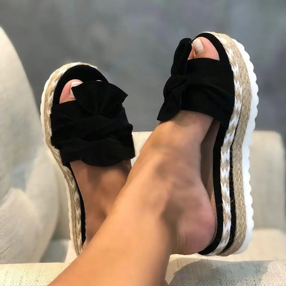 Mulheres Sandálias Sapatos De Verão, Novas Mulheres Arco Sandálias Chinelo Interior Para O Exterior Sapatos De Praia Mulher Chinelos De Quarto Feminino Plus Size Gladiador