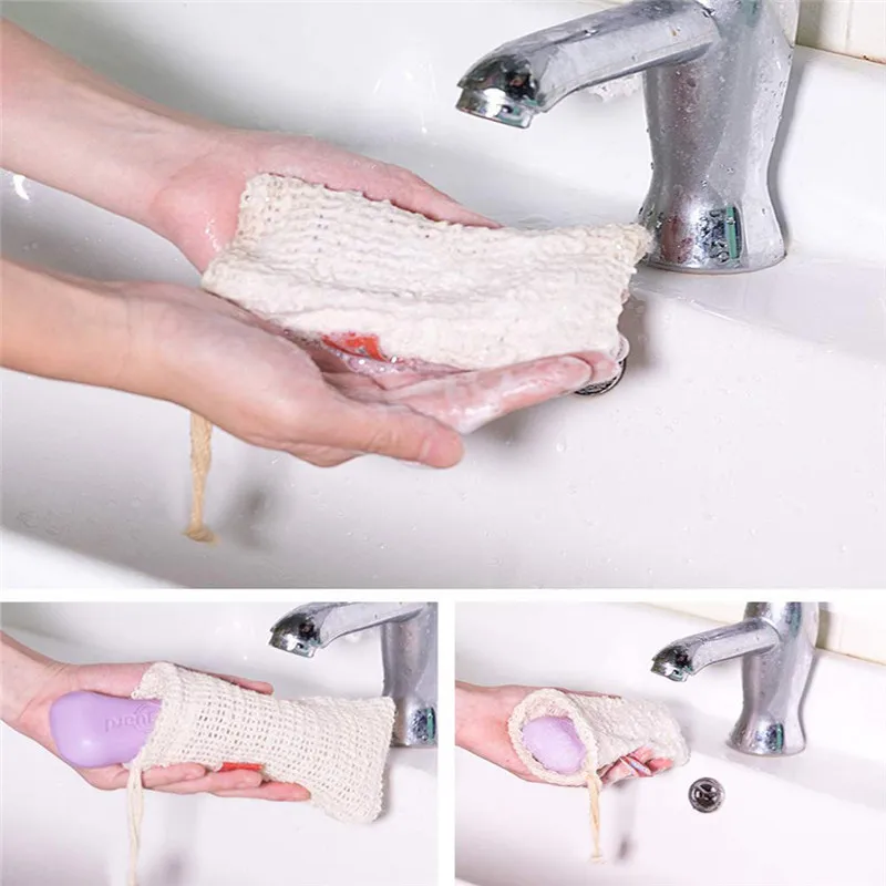 1pc bolha de Sabão malha dupla-camada de sabão líquido Espumante Líquido fácil bolha de saco de malha de Banho Ferramentas de Limpeza