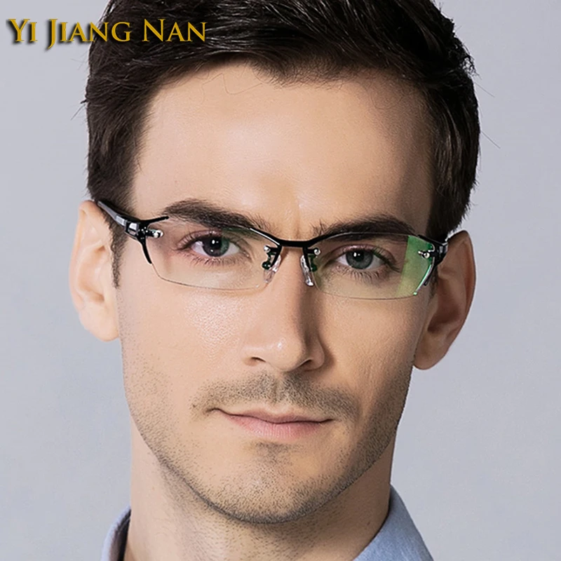 Homens Gafas Oculos De Níquel Livre Puro Titânio Ultraleve Óptico De Óculos De Grau Armação Marca De Óculos De Marca Masculina Óculos