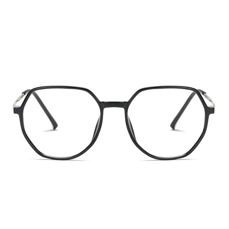 Metal Fotossensíveis Cinza Polígono Prescrição de Óculos Mulheres Literária TR90 de grandes dimensões Óculos de Míope, 0 -0.5 -0.75 Para -6.0