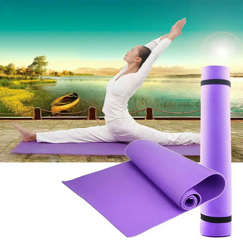 PVC Tapetes de Yoga antiderrapante Manta de PVC de Ginástica Desporto de Saúde, Perder Peso de ginástica Pad Mulheres Desporto Tapete de Yoga