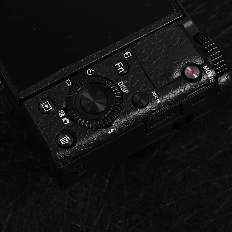 Textura de couro câmera de Filme Adesivo de Pele para a Sony A6000 A6100 A6300 A6400 A6500 A6600 16-50mm da lente 18-105 18-135 Casaco de Moldar