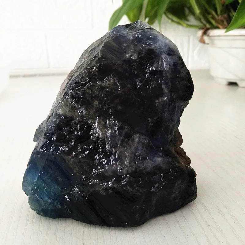 Azul Natural da fluorite mineral cristal de decoração de casa de pedra coleção de minerais amostra de investigação e cura pedras