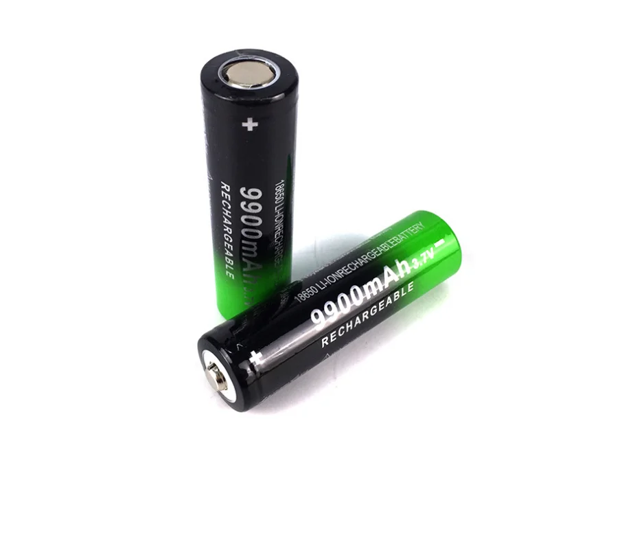Novo 18650 3,7 V 9900mAh Bateria Recarregável Para a Tocha Lanterna farol Recarregável do Li-íon Bateria do drop shipping
