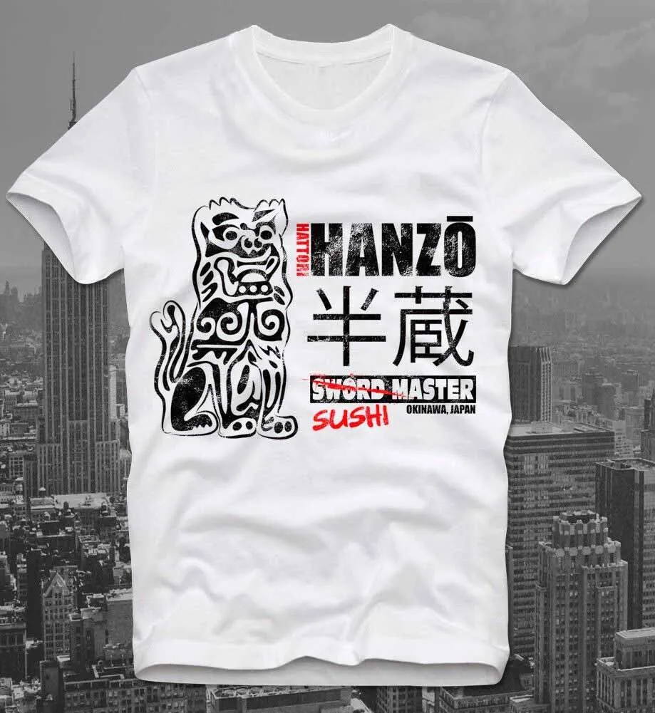 Hattori Hanzo Kill Bill De Tarantino Espada Sushi Noiva De Uma Thurman Vintage Verão De 2019 Algodão Impresso Puro Algodão Homens T-Shirt