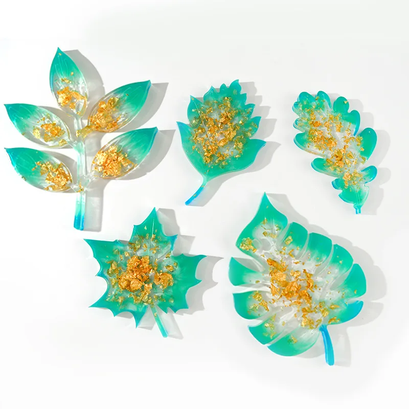 Maple Leaf Bolacha do Molde de Silicone para UV Resina Epóxi DIY Artesanal de Cristal, Decoração Artesanato