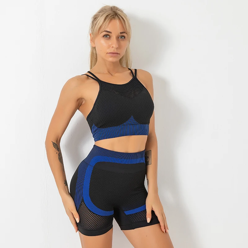 2021 Novo Uniforme De Secagem Rápida Yoga Veste Shorts Conjunto Sutiã De Esportes De Executando O Vestuário Gym 2 Peças De Conjunto De Mulheres