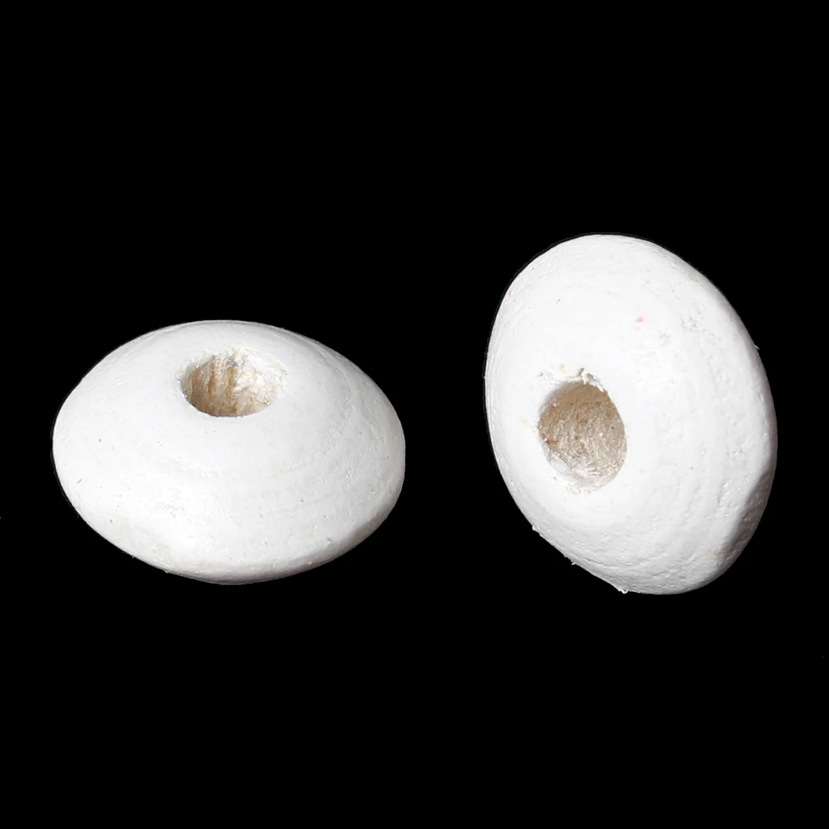500 PCs Redondo Branco Ábaco Contas de Madeira Madeira Espaçador Rondelle Bonito DIY Fazer Jóias Acessórios Cerca de 10*5 mm,Furo:Cerca de 3,0 mm