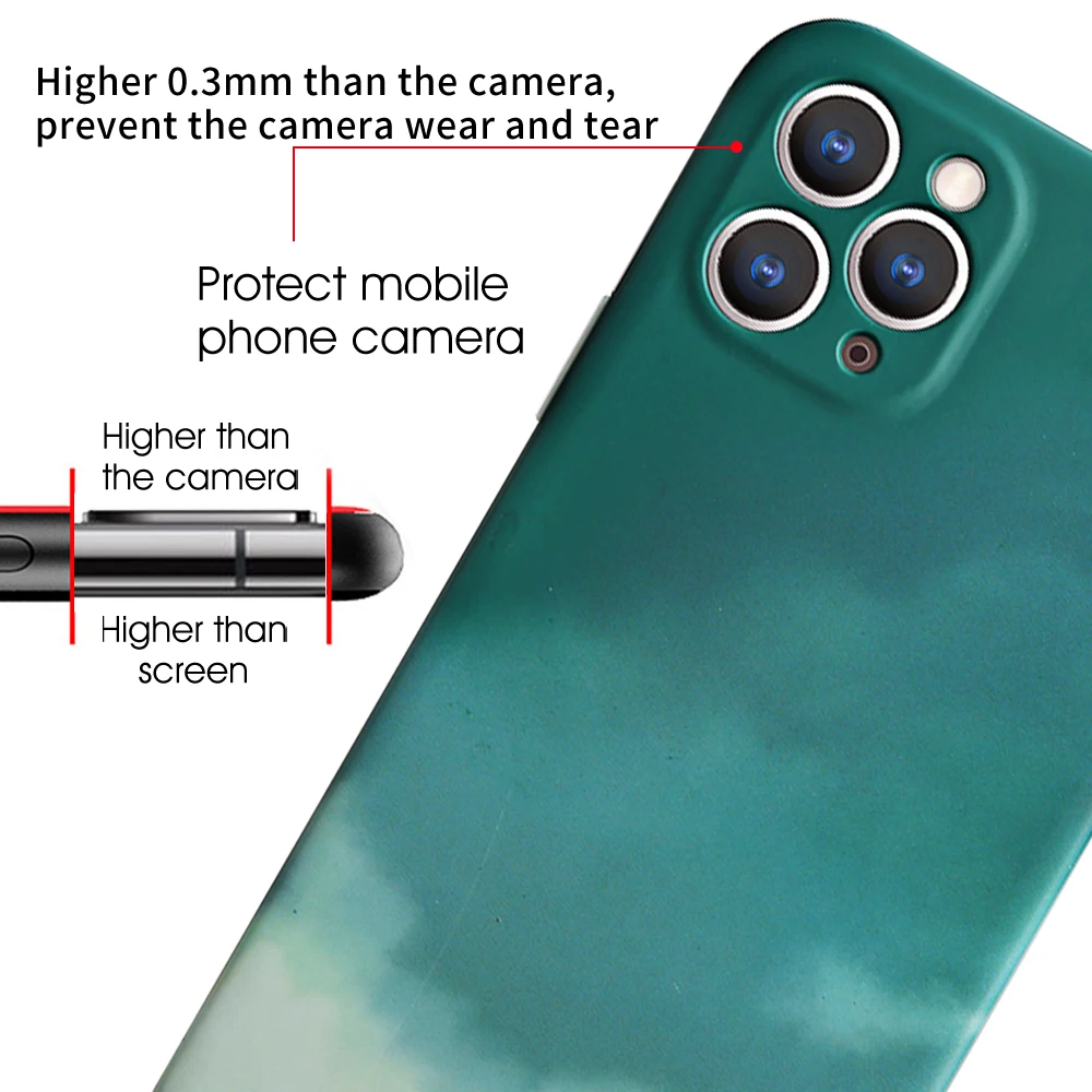 Gradiente Colorido Líquido do Silicone Para o iPhone 12 11 Pro Max Mini XS Mas X XR SE de 2020 7 8 Plus Caso Macio Amortecedor Tampa Traseira