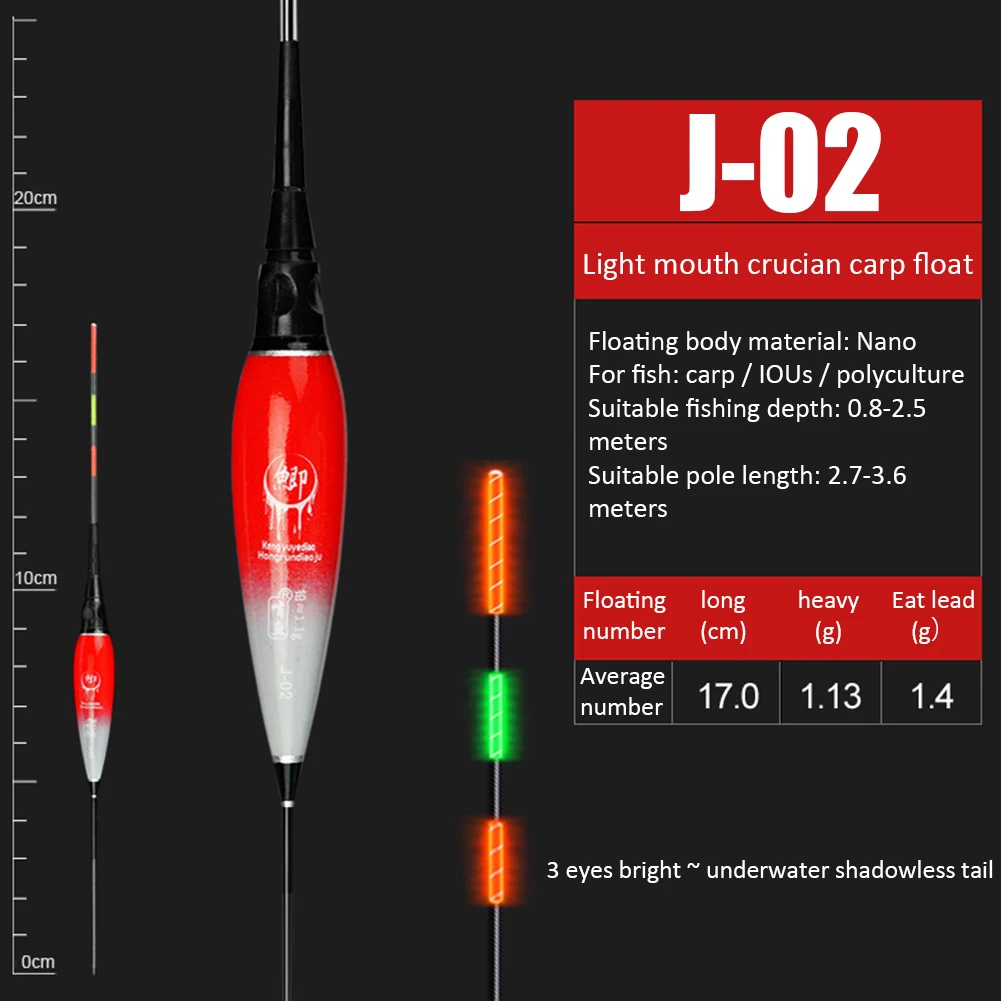 Bóia de pesca Luminoso do DIODO emissor de Brilho de Pesca Bobbers Sensível Eletrônico Float Long Tail Deslizamento Deriva do Tubo de Bóia Primavera
