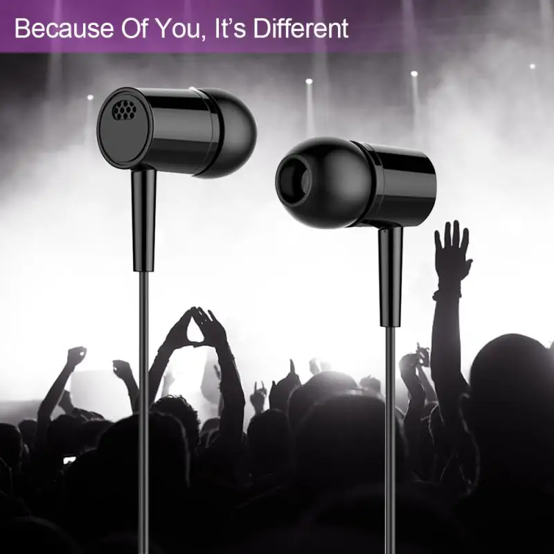 Em-Orelha Fones de ouvido de 3,5 mm Para Xiaomi de Fone de ouvido Para Telefone Bass Estéreo Fone de ouvido de Metal com Fios de Fone de ouvido hi-fi Fones de ouvido Mic Para Samsung