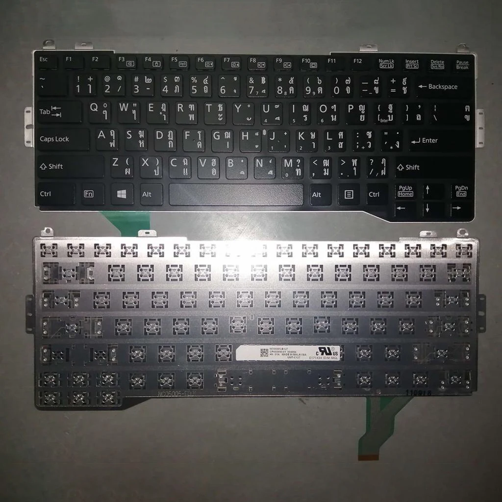 O Teclado do portátil TI Tailandês Layout de Teclado com Backlit para Fujitsu S904 S935 S936 S937 T904 T935 T936 U904 Laptop de Substituição