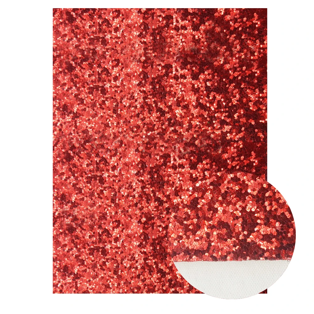 QIBU de grosso Tecido de Couro Falso Folhas Vermelho Liso Glitter Multi Materiais DIY Sacos de Sapatos Acessórios de couro PU Arco Tecido