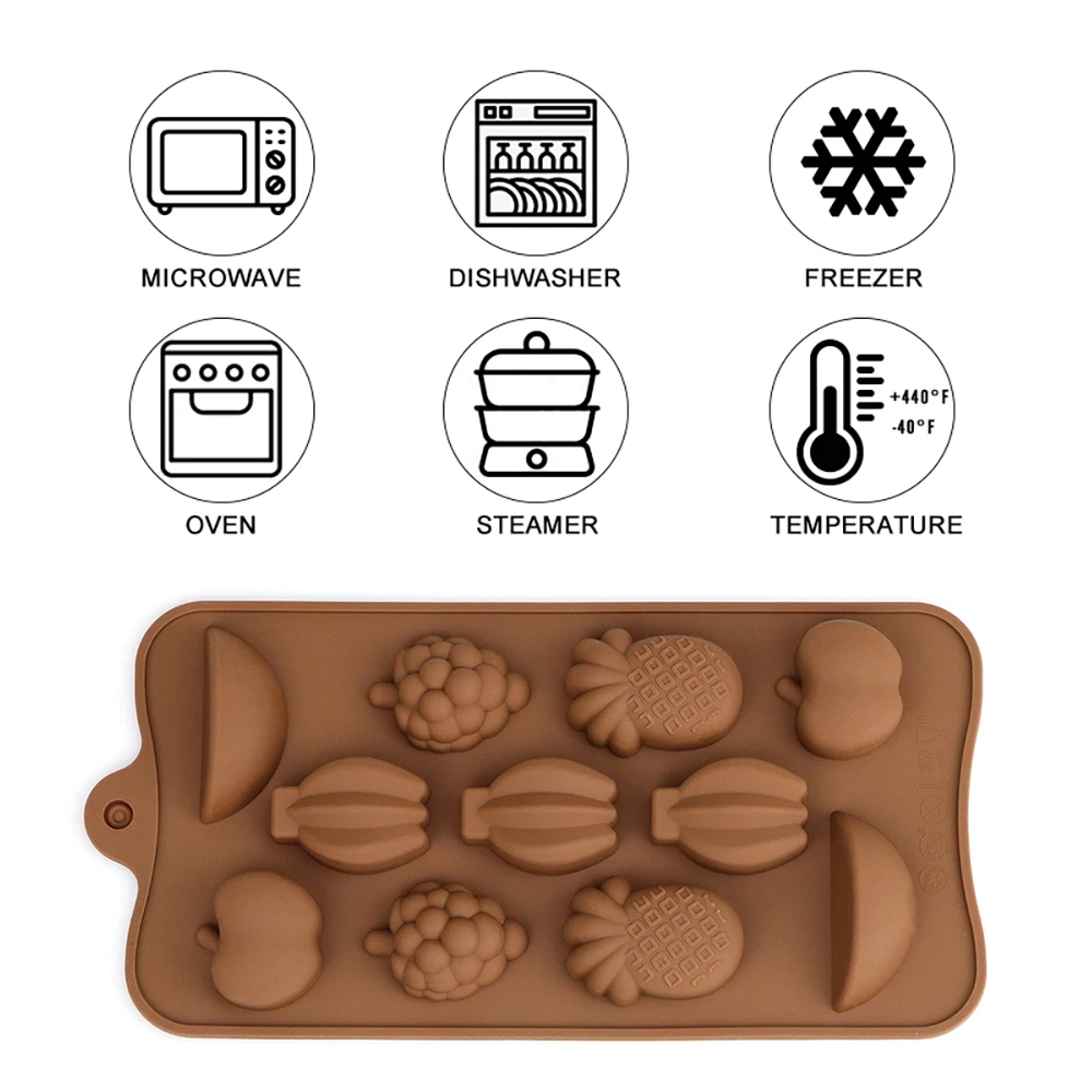 3D Silicone Moldes de Chocolate Geléia, Pudim de Molde de Chocolate Cozimento Ferramenta da Non-Vara do Silicone Bolo de Moldes de Cozinha DIY Molde de Bolo