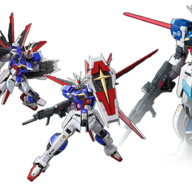 Bandai Modelo Montado RG Greves Liberdade Yuan Zu Niu Gundam Unicorn Ouro Vermelho Heresia Asa Voadora Sazabi Pulso Brinquedos