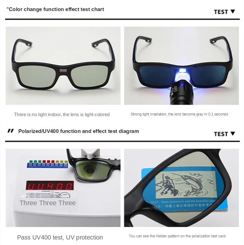 KAIXING Óculos de sol masculino-Camaleão Condução Óculos de LCD Chip Inteligente Fotossensíveis Óculos de sol Polarizados Anti-Reflexo de Óculos Para Mulheres