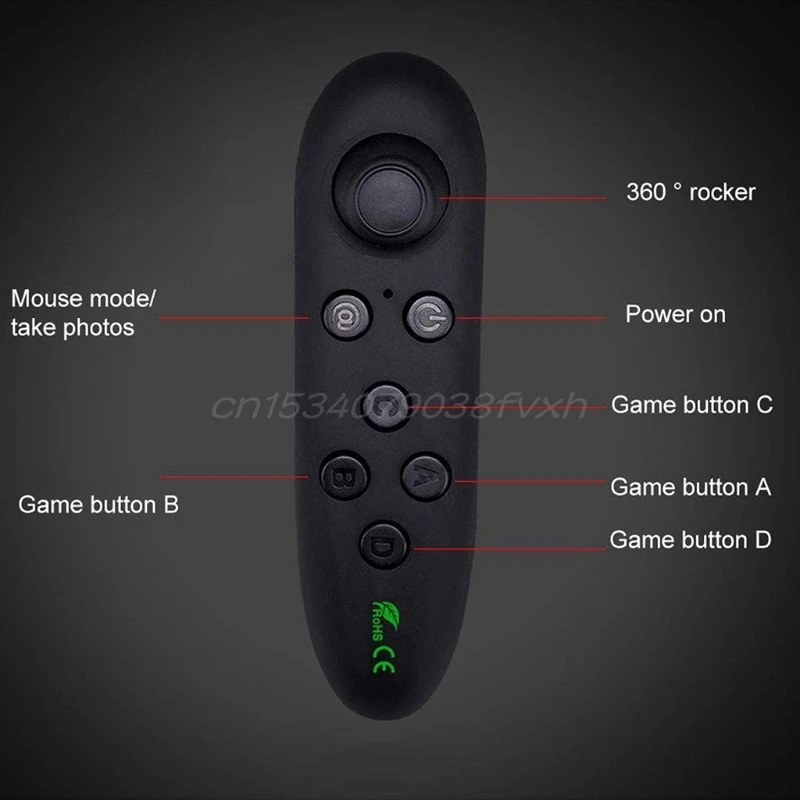 Sem fio Bluetooth Gamepad VR Controlador Remoto para Joystick gamepad Controle de Óculos 3D Telefone