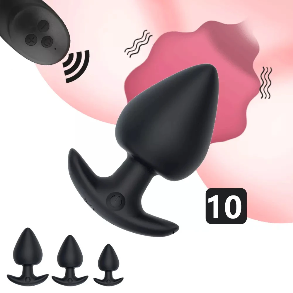 Anal, Vibrador para o Homem do Controle Remoto sem Fio de Silicone Plug anal Gay Plug Brinquedo do Sexo para a Mulher Adulta Produtos Massageador de Próstata