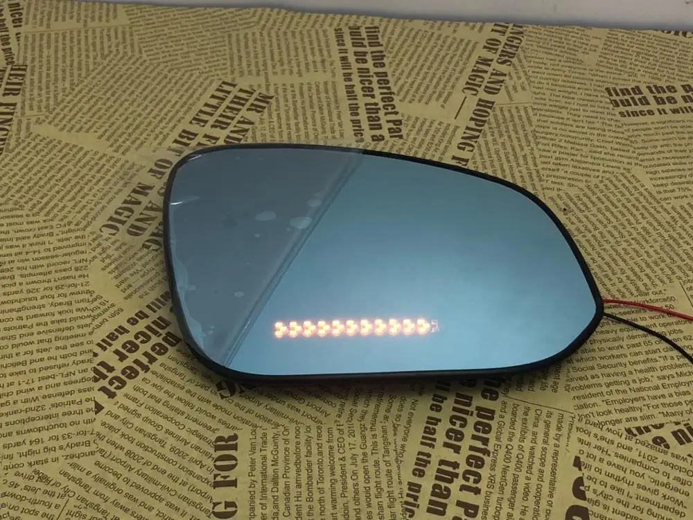 Vista traseira do Espelho Azul Led Sinal da volta de Aquecimento de Monitor de ângulo morto da Peugeot Viajante Expert ,2pcs