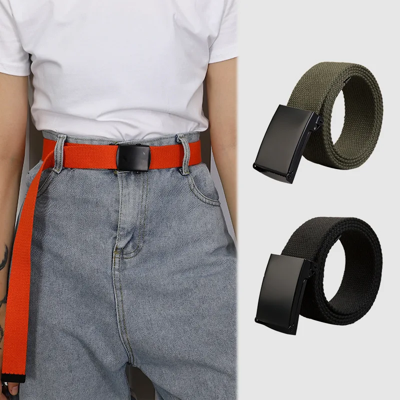 Homens/Mulheres de cor Cinto de Lona Prolongado 110-140 cm Adolescente Jeans de Cintura