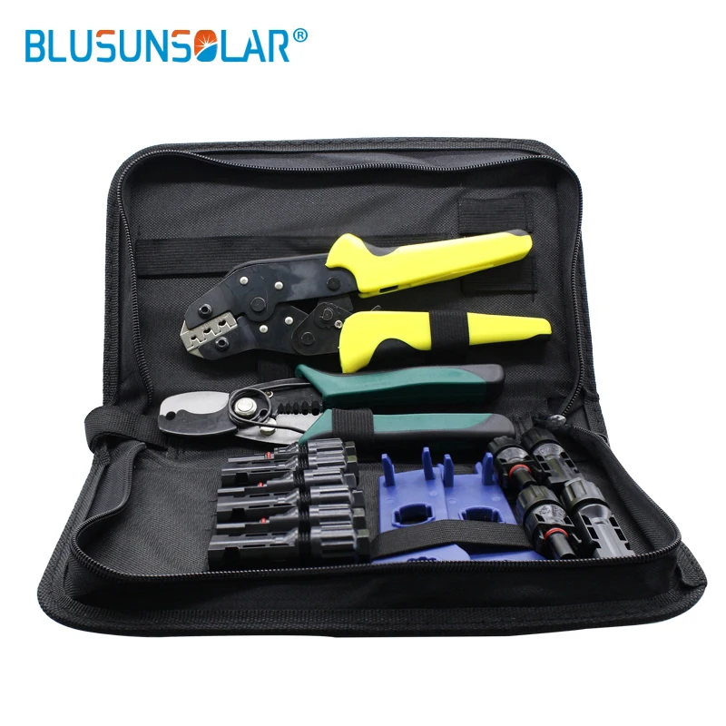 1 conjunto de kit de ferramenta ferramenta de Crimpagem /cortador de cabos/SOLAR FOTOVOLTAICA Chaves chave conjunto de ferramentas para o sistema solar