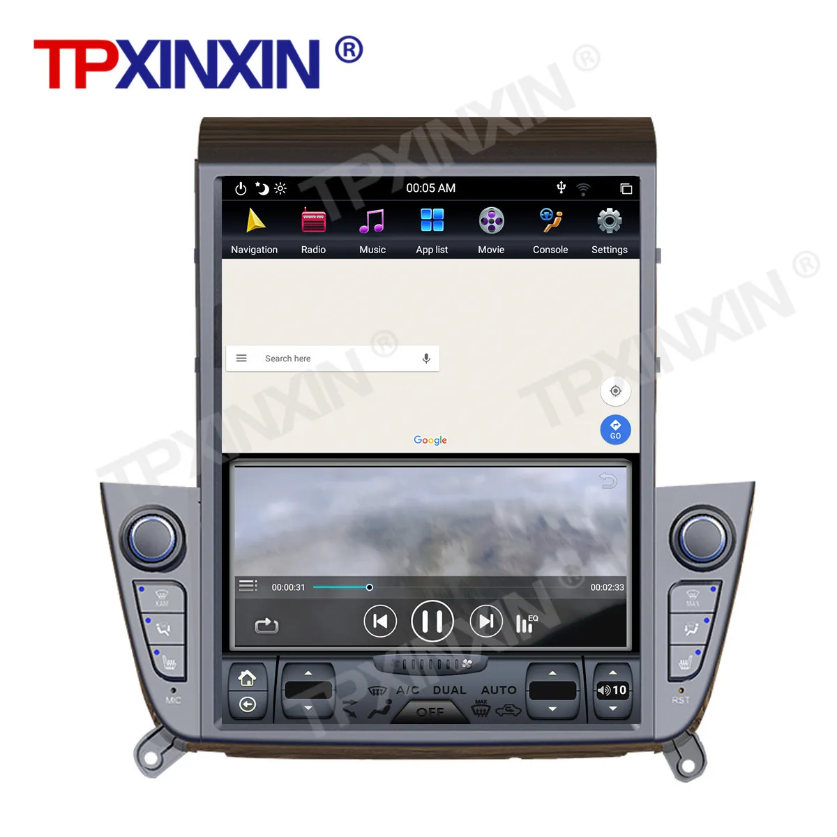 4+128G Para Hyundai Tucson IX35 2018 2019 Android Tesla Vertical de Tela Grande, auto-Rádio Multimédia Leitor de Navegação GPS Carplay