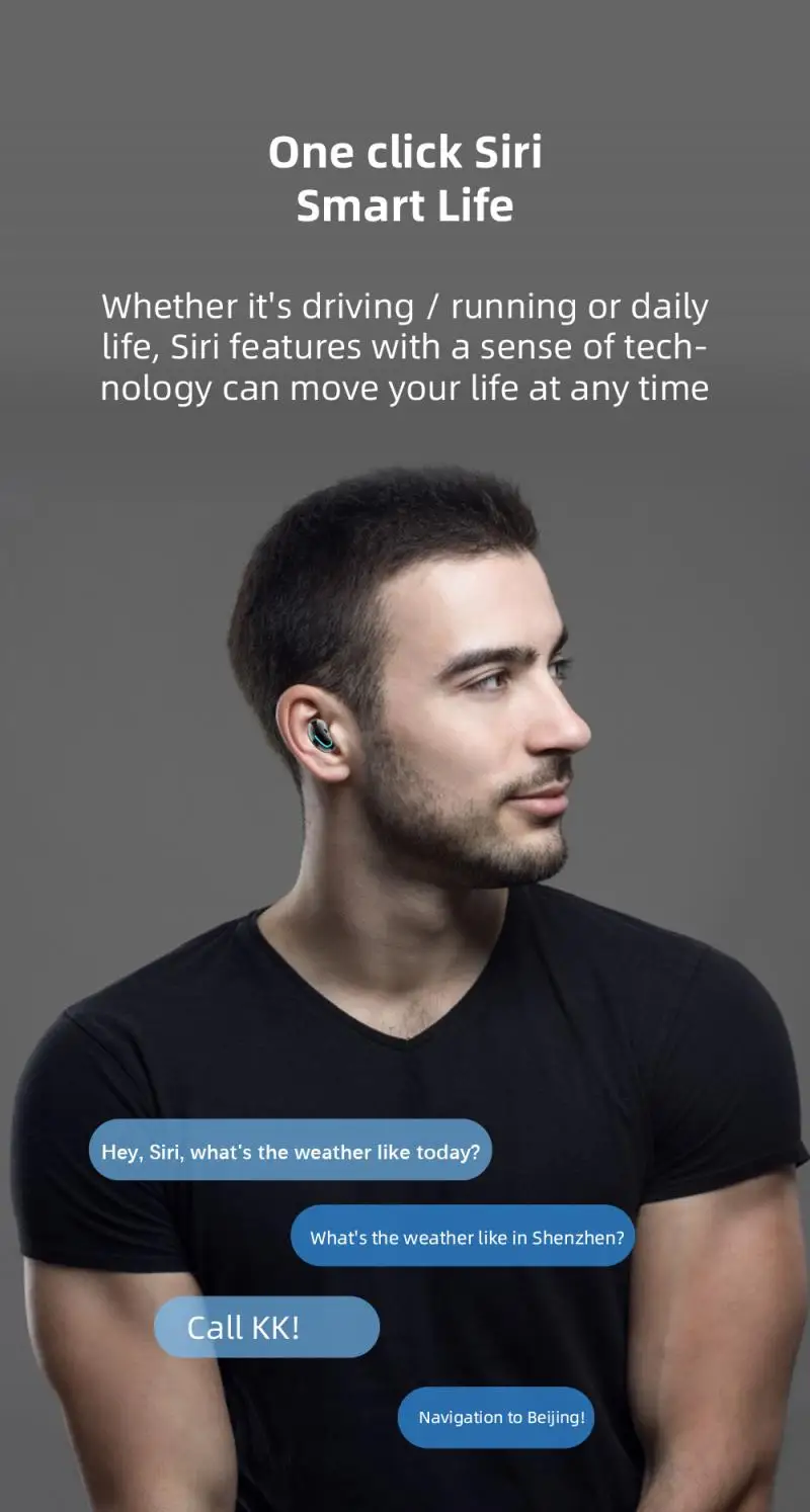 S6 SE Fone de ouvido sem Fio Respiração Luz Agenda de Discagem Display Touch Sports Business Fone de ouvido Com Microfone Para Dispositivos Inteligentes