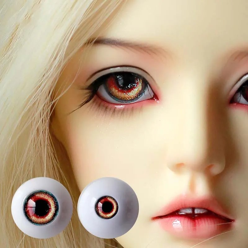 BJD olhos 10mm12mm14mm16mm18mm deslumbrante bling Acrílico Olhos para 1/12 1/8 1/6 1/4 1/3 BJD boneca acessórios da boneca olhos