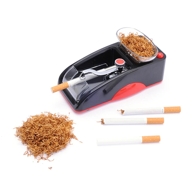 Elétrica Automática e de Fácil acesso Mini Cigarro Máquina de Laminação de Tabaco Injector Maker Rolo UE Plug Homens de Presente o Transporte da Gota de Fumar Ferramenta