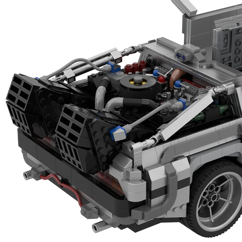 MOC 42632 de Volta para Futuros DMC Delorean Time Machine Carro Blocos de Construção do Modelo DIY Tijolos Decoração de Casa Kids Brinquedos Melhores Presentes
