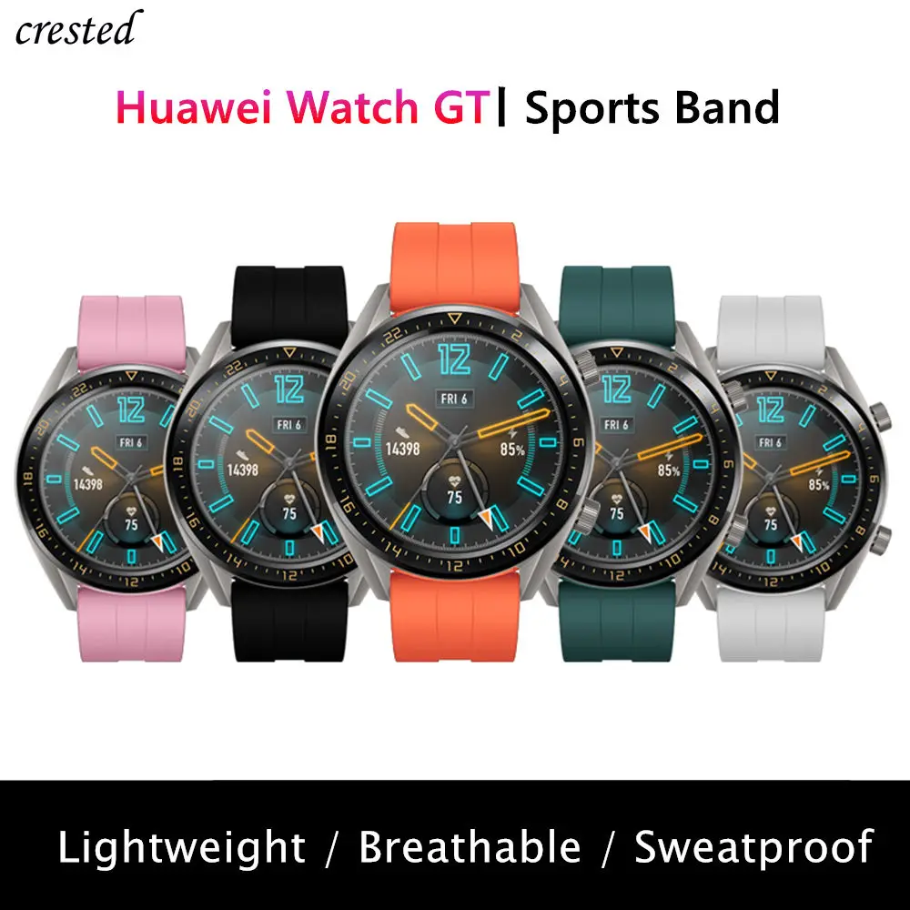 Huawei Assistir GT 2, Alça para Galaxy watch 46mm samsung Engrenagem S3 Fronteira de silicone 22 milímetros banda assista amazfit bip Pulseira de Engrenagem S 3 46
