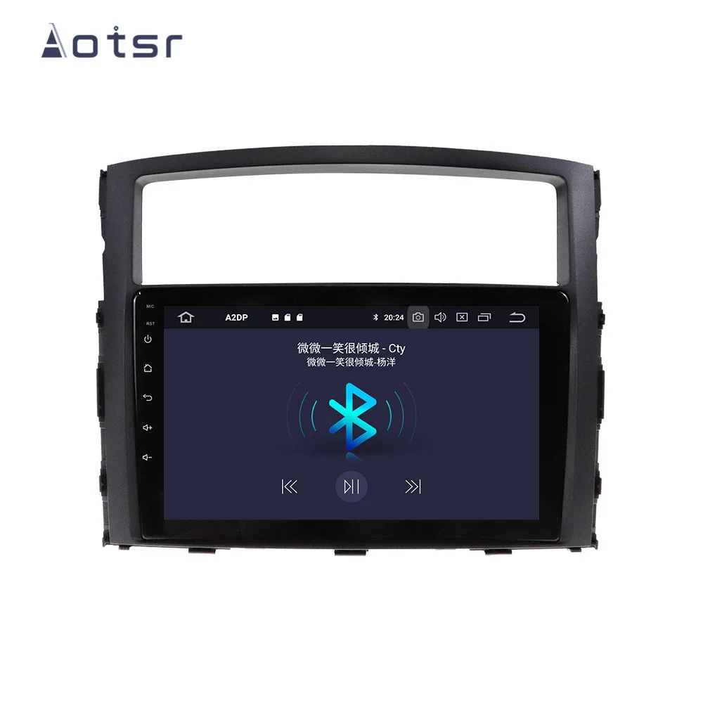 DSP Android De 10 Carplay Carro GPS de Navegação de DVD Player Para Mitsubishi Pajero 4 2006+ Auto Rádio Estéreo Leitor Multimédia da Unidade principal
