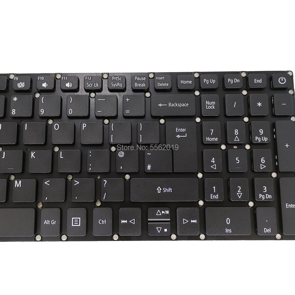 OVY reino UNIDO Substituição de teclado para Acer Aspire 7 A715 72 71G A717-72G teclado preto Britânico laptop original partes Surpresa preço