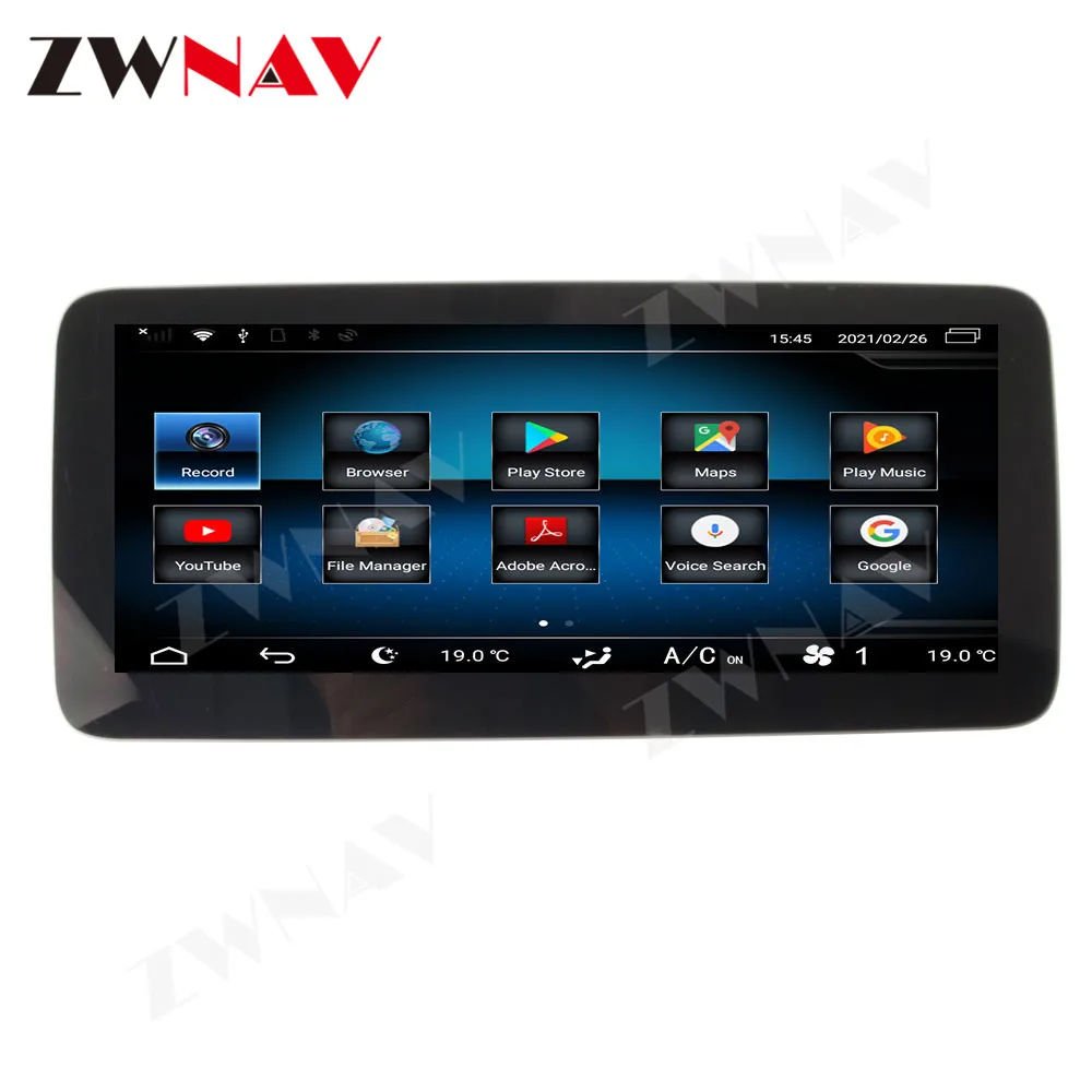 8+128G Android 10.0 Carro GPS de Navegação Para Mecerdes Benz SLK 2012 - Player de Multimídia de Rádio 4G LTE Carplay Automático DSP Carplay