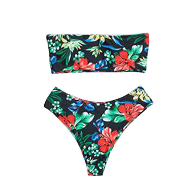 O Swimwear das mulheres 2021 Nova Moda de Dinossauros de Impressão do Biquini Maiô de Cintura Alta calção de Banho, fatos de Banho das Mulheres, roupa de Praia Biquínis