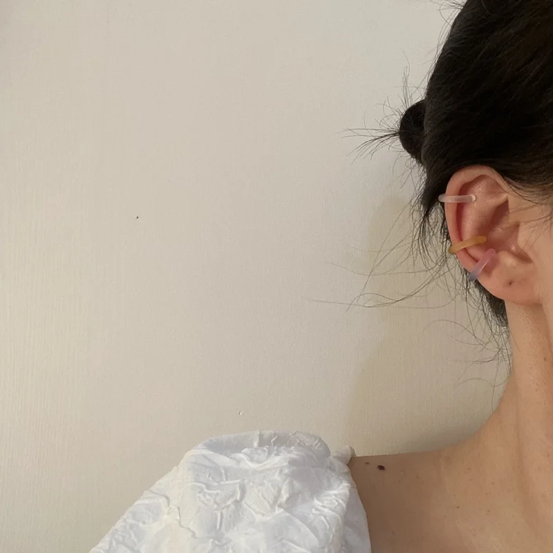 Bonito Ear Cuff Doces Flor Cor Não-Piercing De Orelha Clipes Falso Cartilagem Brincos Conjunto De Jóias Para As Mulheres Atacado Presentes Brincos